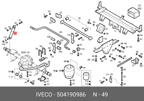 фото Iveco 504190986 Амортизатор | зад | Iveco 504190986 Амортизатор | зад |