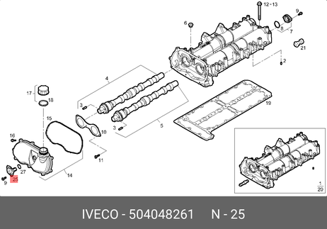 фото Iveco 504048261 Датчик распредвала daily Iveco 504048261 Датчик распредвала daily