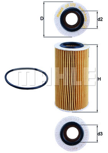 фото Knecht OX 370D Фильтр масляный (вставка) Knecht OX 370D Фильтр масляный (вставка)