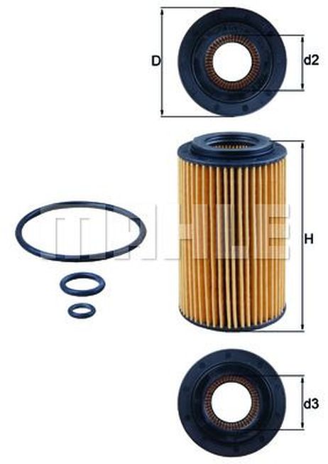 Knecht OX 153/7D1 Картридж масляного фильтра
