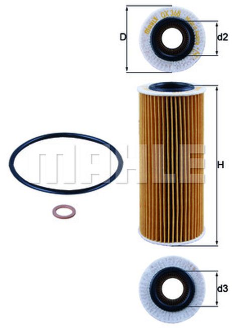 фото Knecht OX 368D1 Фильтр масляный (вставка) Knecht OX 368D1 Фильтр масляный (вставка)