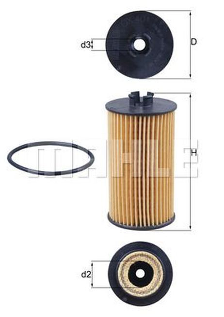 Knecht OX 401D Снят, замена OX 401 d a ECO Фильтр масляный (вставка)