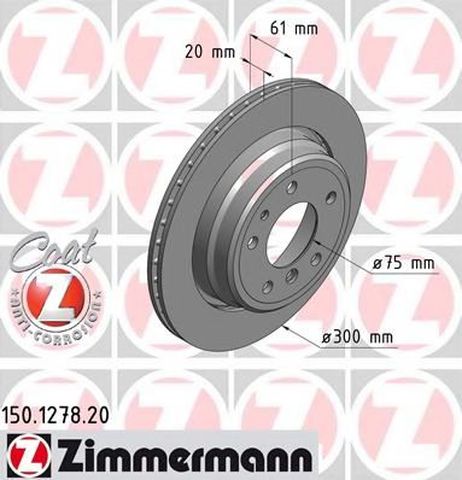 Zimmermann 150127820 Диск тормозной