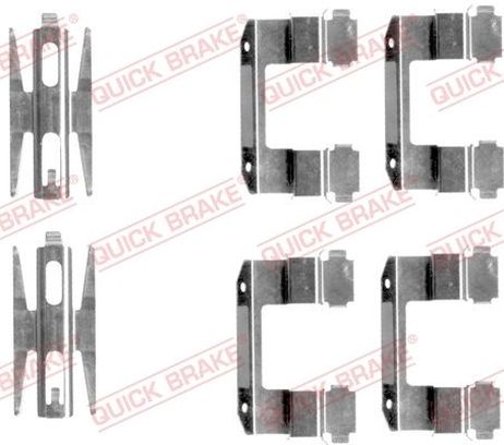 Quick Brake 1091618 Ремкомплект тормозных колодок