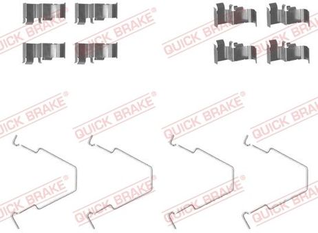 Quick Brake 1091652 Ремкомплект тормозных колодок