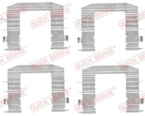 Quick Brake 1091708 Комплектующие, колодки дискового тормоза