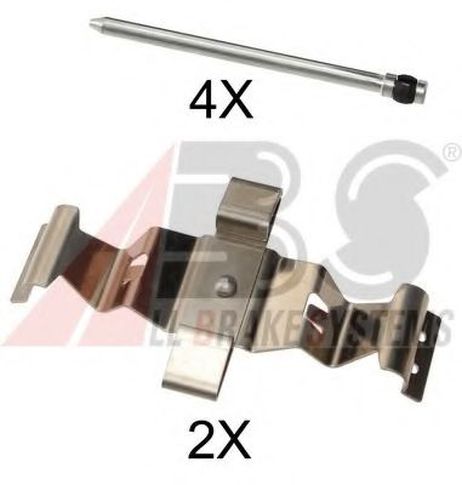 фото ABS 1786Q Комплектующие, колодки дискового тормоза ABS 1786Q Комплектующие, колодки дискового тормоза