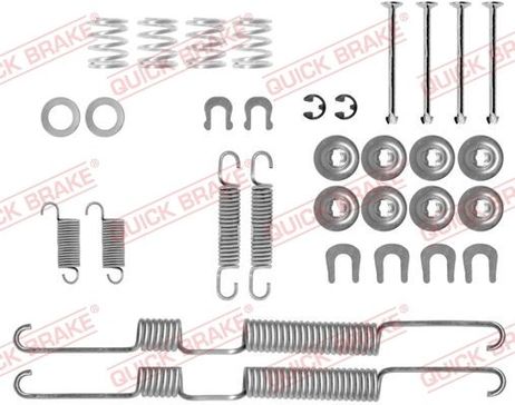 Quick Brake 1050698 Ремкомплект тормозных колодок