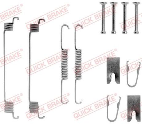 Quick Brake 1050789 Ремкомплект тормозных колодок
