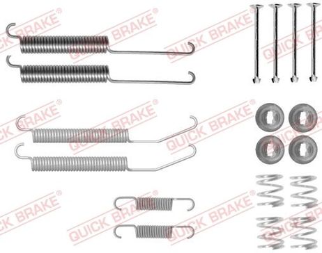 Quick Brake 1050845 Ремкомплект тормозных колодок