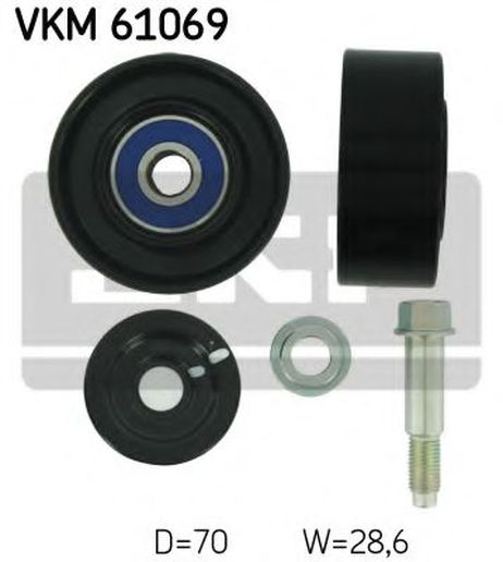 фото SKF VKM 61069 Ролик обводной приводного ремня SKF VKM 61069 Ролик обводной приводного ремня