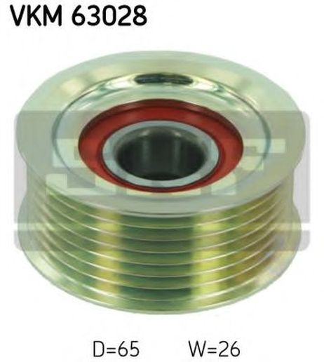 фото SKF VKM 63028 Паразитный / ведущий ролик, поликлиновой ремень SKF VKM 63028 Паразитный / ведущий ролик, поликлиновой ремень