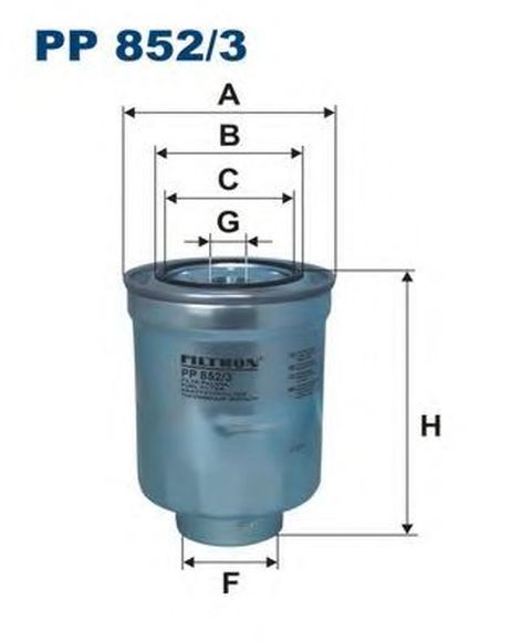 FILTRON PP852/3 Фильтр топливный mitsubishi
