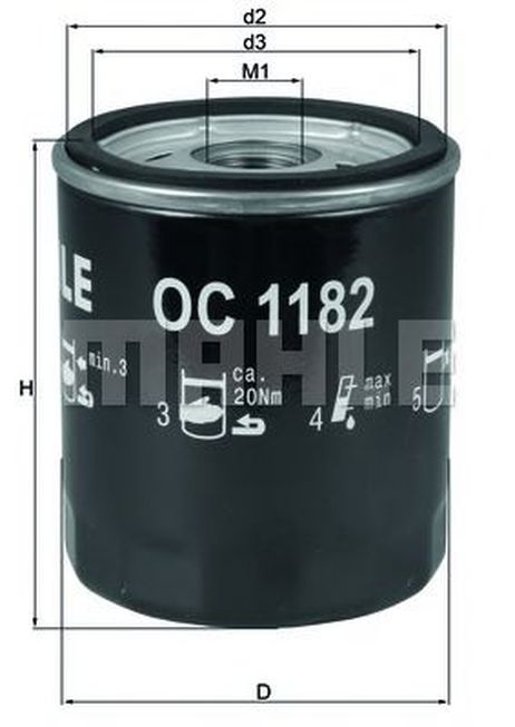 фото Knecht OC 1182 Фильтр масляный Knecht OC 1182 Фильтр масляный