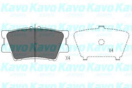 фото KAVO PARTS KBP-9086 Колодки тормозные дисковые | зад | KAVO PARTS KBP-9086 Колодки тормозные дисковые | зад |