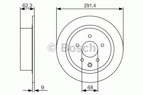 фото Bosch 0 986 479 R14 Диск тормозной | зад | Bosch 0 986 479 R14 Диск тормозной | зад |