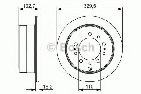 фото Bosch 0 986 479 R15 Диск тормозной | зад | Bosch 0 986 479 R15 Диск тормозной | зад |