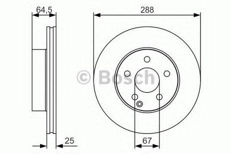 фото Bosch 0 986 479 S83 Диск тормозной | перед | Bosch 0 986 479 S83 Диск тормозной | перед |