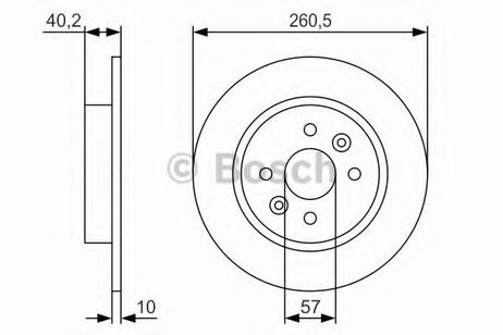 фото Bosch 0 986 479 S85 Диск тормозной | зад | Bosch 0 986 479 S85 Диск тормозной | зад |