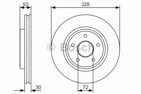 Bosch 0 986 479 R48 Диск тормозной | перед |