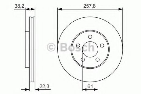 фото Bosch 0 986 479 R56 Диск тормозной | перед | Bosch 0 986 479 R56 Диск тормозной | перед |
