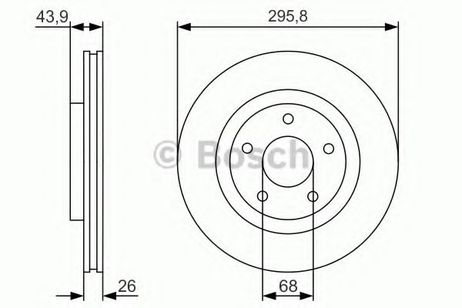 фото Bosch 0 986 479 R89 Диск тормозной | перед | Bosch 0 986 479 R89 Диск тормозной | перед |