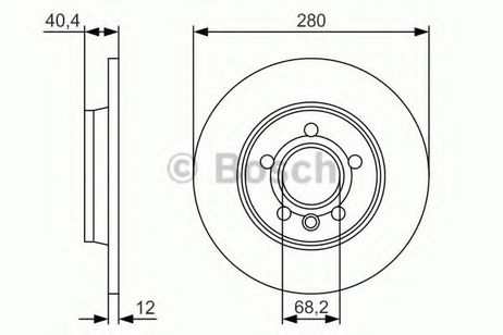 фото Bosch 0 986 479 R91 Диск тормозной | зад | Bosch 0 986 479 R91 Диск тормозной | зад |