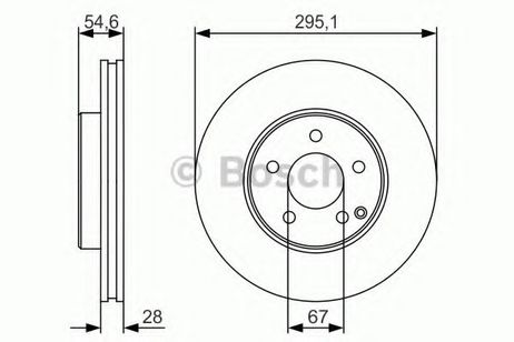 фото Bosch 0 986 479 R99 Диск тормозной | перед | Bosch 0 986 479 R99 Диск тормозной | перед |