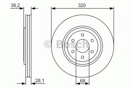 фото Bosch 0 986 479 S35 Диск тормозной | перед | Bosch 0 986 479 S35 Диск тормозной | перед |