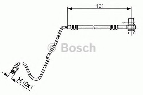 фото Bosch 1 987 481 537 Шланг тормозной | зад прав | Bosch 1 987 481 537 Шланг тормозной | зад прав |