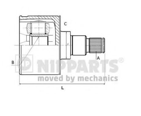 фото Nipparts N2830504 Шрус внутренний | перед прав | Nipparts N2830504 Шрус внутренний | перед прав |