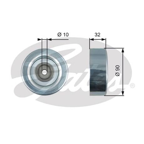 фото Gates T36495 Ролик обводной навесного оборудования Gates T36495 Ролик обводной навесного оборудования