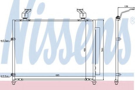фото Nissens 940295 Конденсатор, кондиционер Nissens 940295 Конденсатор, кондиционер