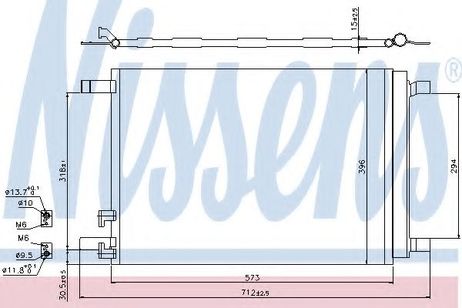 Nissens 940319 Радиатор кондиционера
