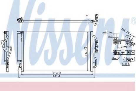 Nissens 940357 Конденсатор, кондиционер