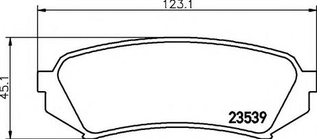 фото Hella 8DB 355 009-391 Колодки тормозные дисковые | зад | Hella 8DB 355 009-391 Колодки тормозные дисковые | зад |