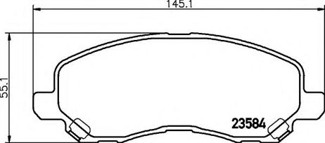 фото Hella 8DB 355 009-671 Колодки тормозные дисковые | перед | Hella 8DB 355 009-671 Колодки тормозные дисковые | перед |