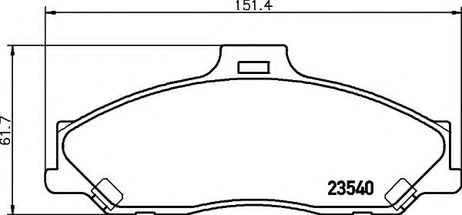 фото Hella 8DB 355 009-751 Комплект тормозных колодок, дисковый тормоз | перед | Hella 8DB 355 009-751 Комплект тормозных колодок, дисковый тормоз | перед |
