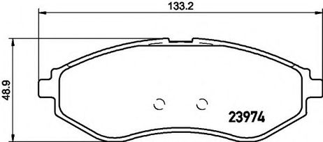 фото Hella 8DB 355 011-251 Колодки тормозные дисковые | перед | Hella 8DB 355 011-251 Колодки тормозные дисковые | перед |
