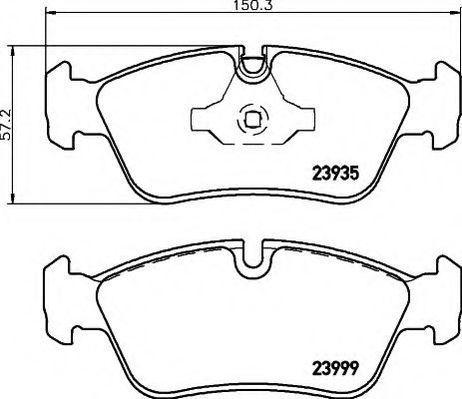 фото Hella 8DB 355 011-281 Колодки тормозные дисковые | перед | Hella 8DB 355 011-281 Колодки тормозные дисковые | перед |