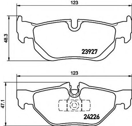 фото Hella 8DB 355 011-301 Колодки тормозные дисковые | зад | Hella 8DB 355 011-301 Колодки тормозные дисковые | зад |