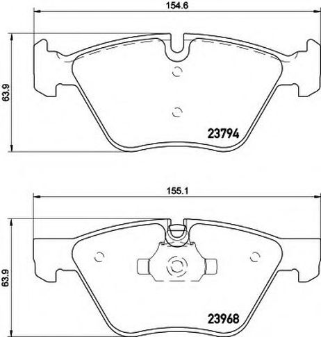 фото Hella 8DB 355 011-321 Колодки тормозные дисковые | перед | Hella 8DB 355 011-321 Колодки тормозные дисковые | перед |