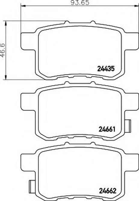 фото Hella 8DB 355 013-631 Комплект тормозных колодок, дисковый тормоз | зад | Hella 8DB 355 013-631 Комплект тормозных колодок, дисковый тормоз | зад |