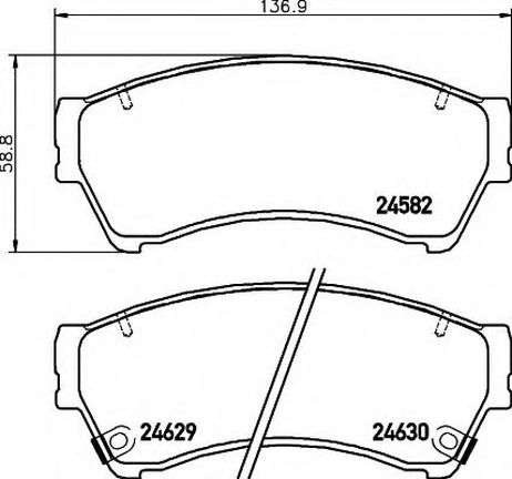 фото Hella 8DB 355 013-761 Колодки тормозные дисковые | перед | Hella 8DB 355 013-761 Колодки тормозные дисковые | перед |