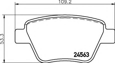 фото Hella 8DB 355 014-021 Колодки тормозные дисковые | зад | Hella 8DB 355 014-021 Колодки тормозные дисковые | зад |