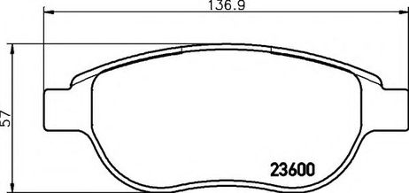 фото Hella 8DB 355 018-871 Колодки тормозные дисковые | перед | Hella 8DB 355 018-871 Колодки тормозные дисковые | перед |