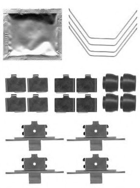 фото Hella 8DZ 355 204-951 Комплектующие, колодки дискового тормоза Hella 8DZ 355 204-951 Комплектующие, колодки дискового тормоза