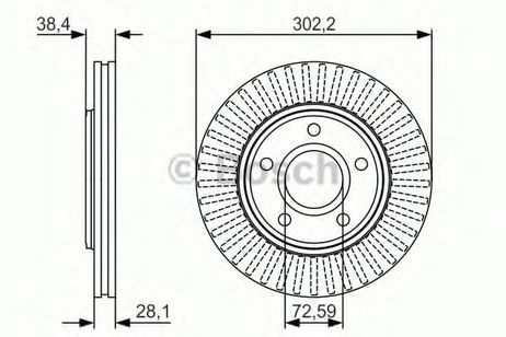фото Bosch 0 986 479 046 Диск тормозной | перед | Bosch 0 986 479 046 Диск тормозной | перед |