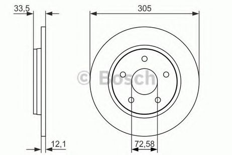 фото Bosch 0 986 479 050 Диск тормозной | зад | Bosch 0 986 479 050 Диск тормозной | зад |