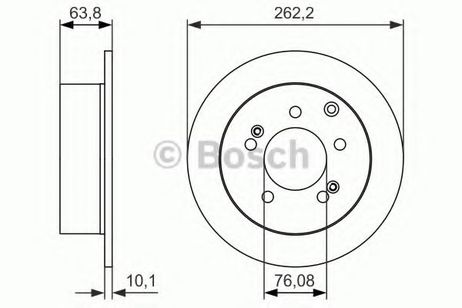 Bosch 0 986 479 061 Диск тормозной | зад |